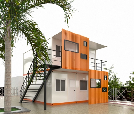 container home with basement